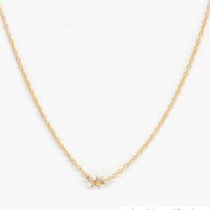 Gold Necklace with Star Charm